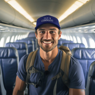 Pilot in Command Personalised Embroidered Hat