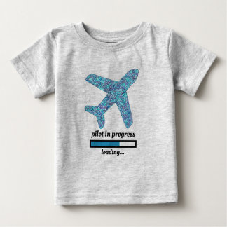 "Pilot In Progress" Aeroplane Baby T-Shirt