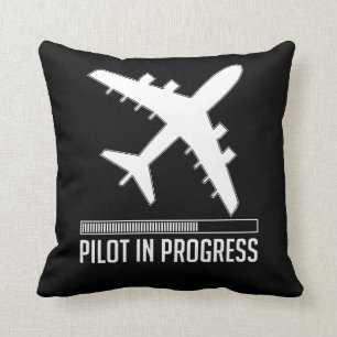 Pilot In Progress Cushion