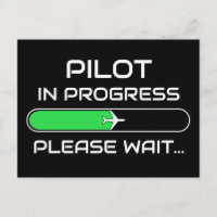 PIlot in Progress Funny Aviation Flight School