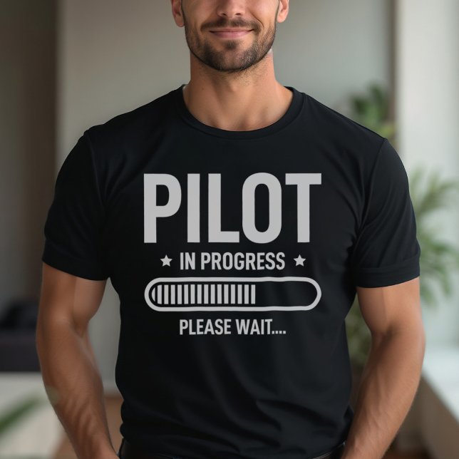 Pilot In Progress Funny Student Pilot T-Shirt (Creator Uploaded)