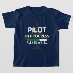 pilot in progress future pilot aeroplane aircraft  T-Shirt