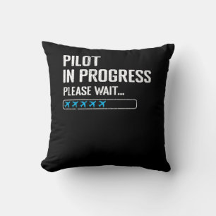 Pilot In Progress Please Wait Loading Airline Avia Cushion