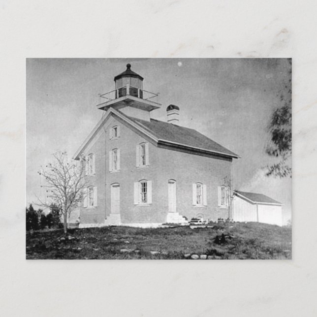 Pilot Island Lighthouse Postcard (Front)