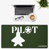 Pilot Jet Fighter Aeroplane Military Green Custom