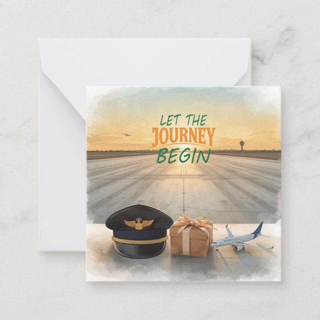 Pilot  Let the Journey begin Card (Front)