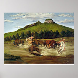 Pilot Mountain Hunt Poster