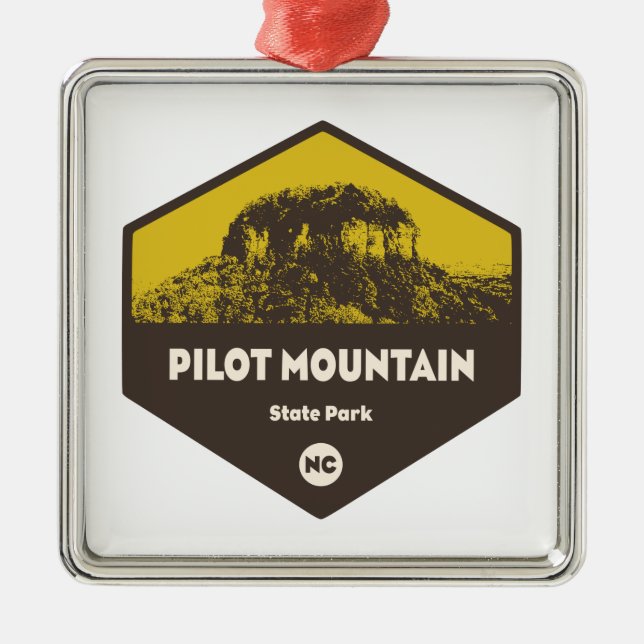 Pilot Mountain State Park North Carolina Metal Ornament (Front)