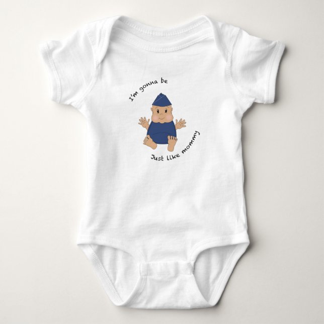 Pilot mummy baby bodysuit (Front)