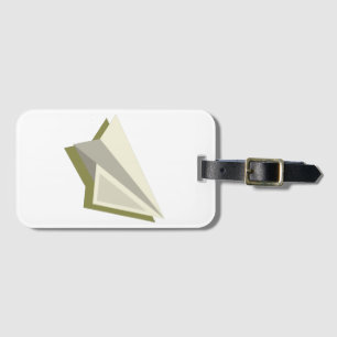 Pilot Paper Plane Design  Luggage Tag