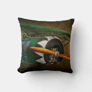 Pilot - Plane - German WW1 Fighter - Fokker D VIII Cushion