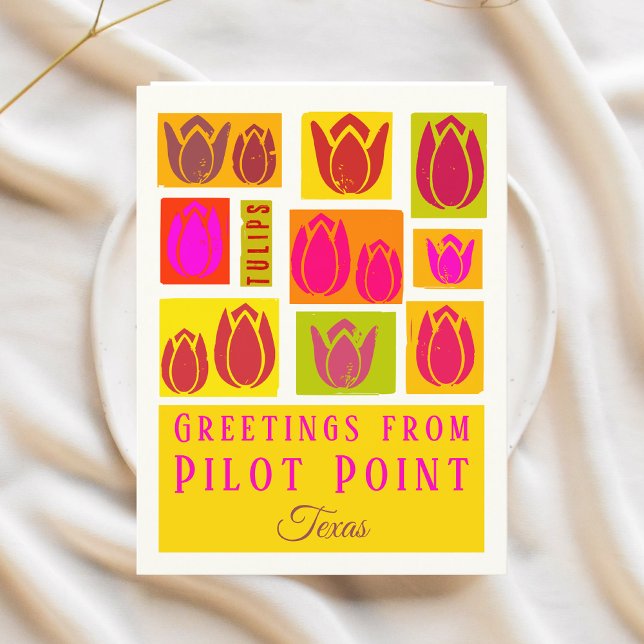 Pilot Point Texas Tulip  Postcard (Creator Uploaded)