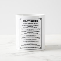 Pilot Rules Jumbo Mug