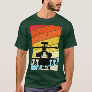 Pilot Shirt Helicopter Vintage Retro Fighter Pilot