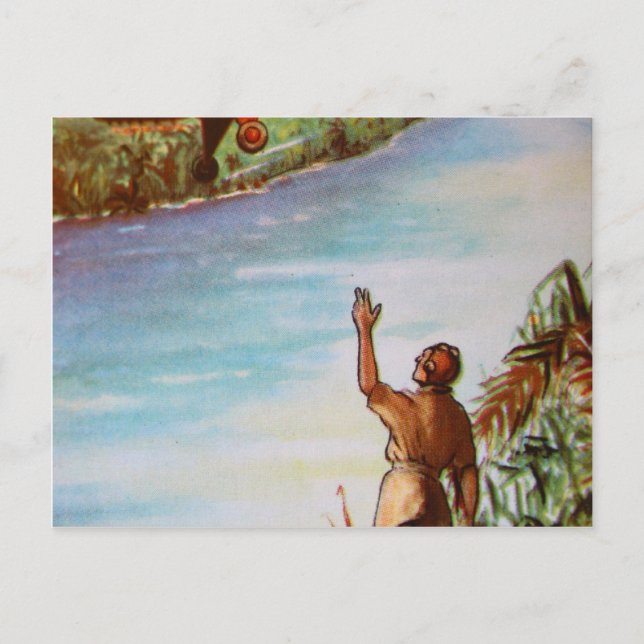 Pilot Waving Postcard (Front)