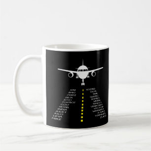 Pilots Aircraft Phonetic Pilot Alphabet Flyer  Coffee Mug