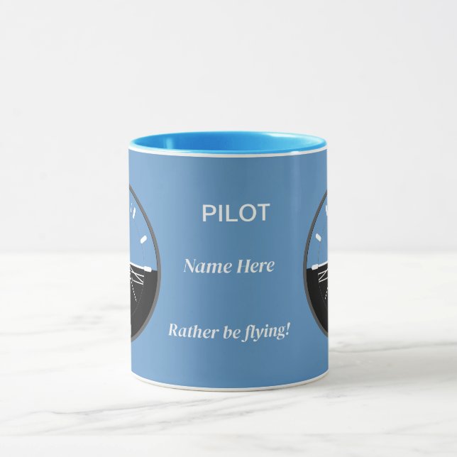 Pilots Attitude Indicator Mug (Center)