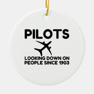 Pilots Ceramic Ornament
