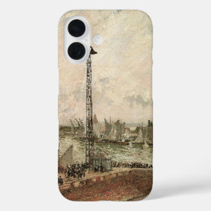 Pilot's Jetty, Le Havre, Misty by Camille Pissarro iPhone 16 Case