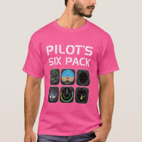 Pilot's Six Pack Funny Pilot Aviation Flying Stude