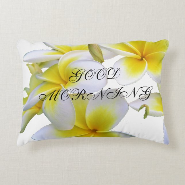 Pilow  With Flowers  Decorative Cushion (Front)