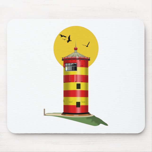 Pilsum Lighthouse Germany Mouse Pad (Front)
