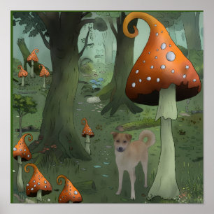 Pilzwald Poster