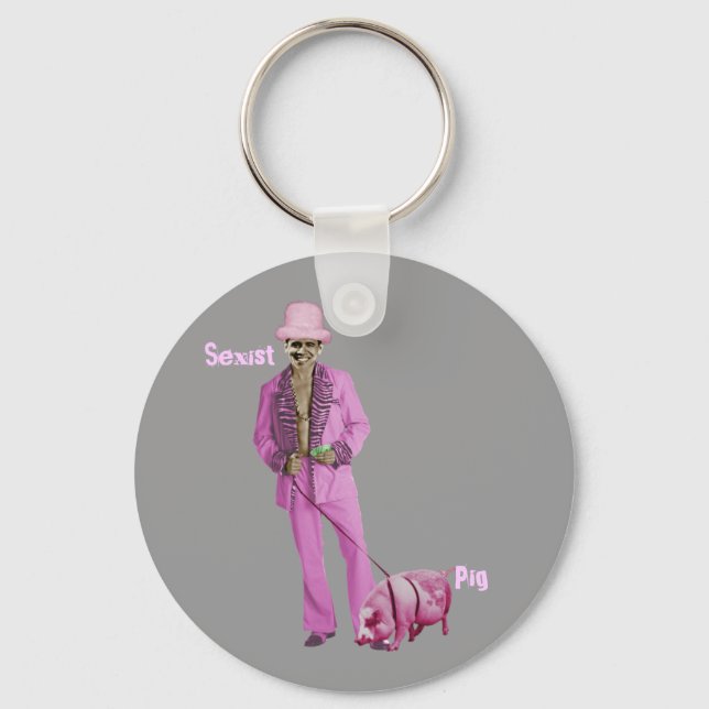 Pimp Obama and the Pig Key Ring (Front)