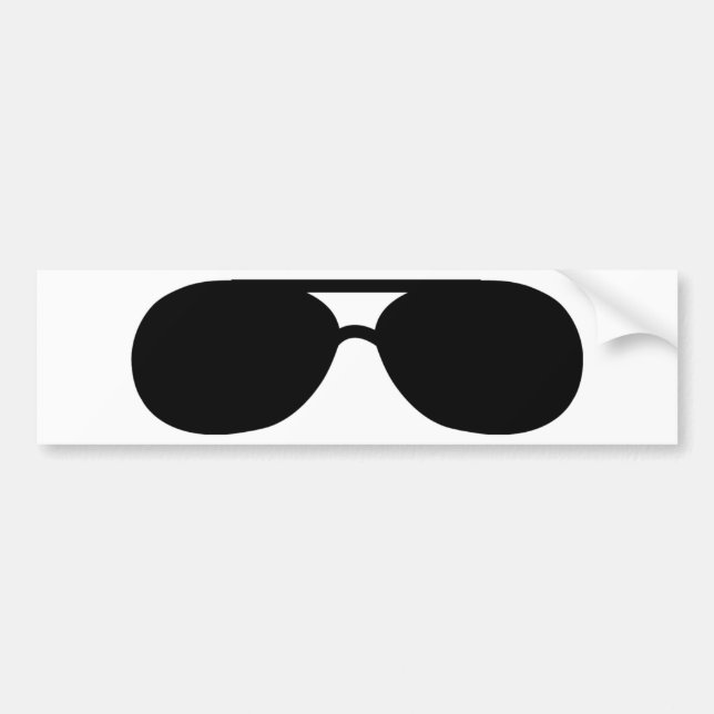 pimp sunglasses shades bumper sticker (Front)