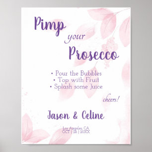 Pimp your Prosecco Wedding Poster