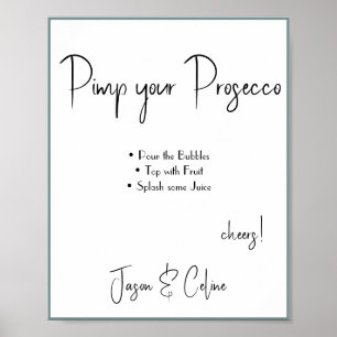 Pimp your Prosecco Wedding Sign