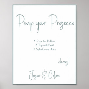 Pimp your Prosecco Wedding Sign
