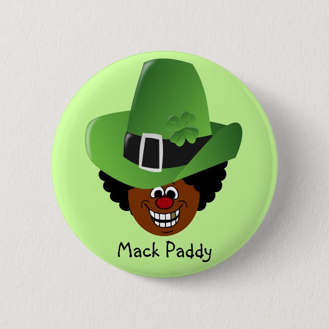 Pimped Out St. Patrick's Day Leprechaun 6 Cm Round Badge (Front)