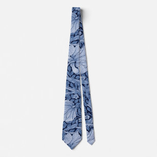 Pimpernel Blue Monotone, William Morris Tie