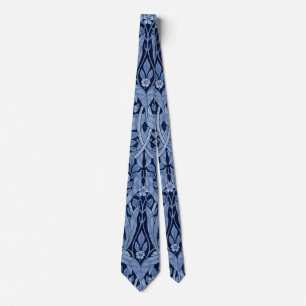 Pimpernel Blue Monotone, William Morris Tie