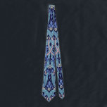 Pimpernel Blue, William Morris Tie<br><div class="desc">William Morris (24 March 1834 – 3 October 1896) was a British textile designer, poet, novelist, translator, and socialist activist associated with the British Arts and Crafts Movement. He was a major contributor to the revival of traditional British textile arts and methods of production. His literary contributions helped to establish...</div>