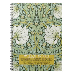 Pimpernel Design by William Morris Notebook