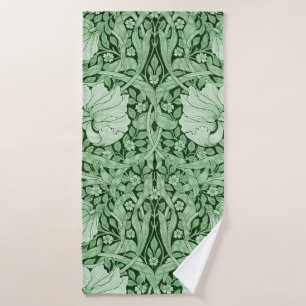 Pimpernel Green, William Morris Bath Towel