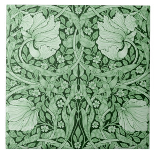 Pimpernel Green, William Morris Ceramic Tile