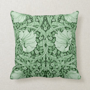 Pimpernel Green, William Morris Cushion
