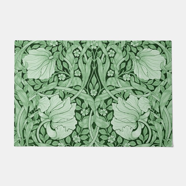 Pimpernel Green, William Morris Doormat (Front)