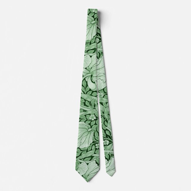 Pimpernel Green, William Morris Tie (Front)