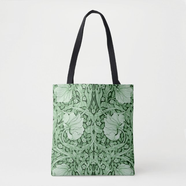 Pimpernel Green, William Morris Tote Bag (Front)