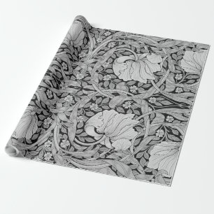 Pimpernel Grey Monotone, William Morris Wrapping Paper