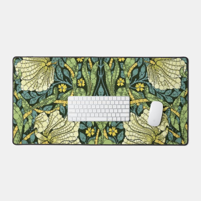Pimpernel, Infinity Dots by After William Morris Desk Mat (Keyboard & Mouse)