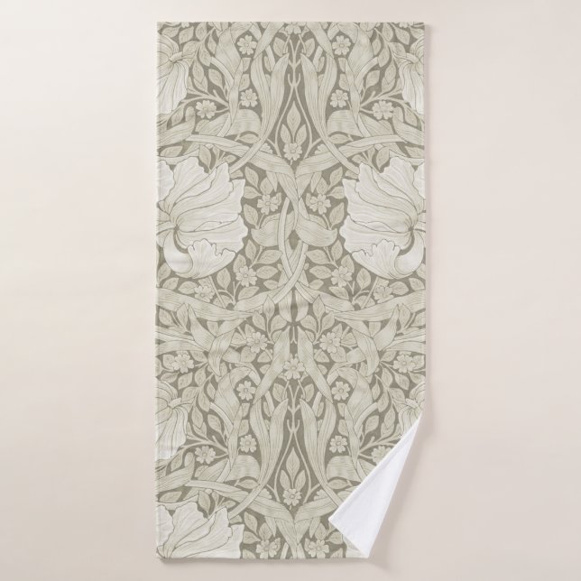 Pimpernel Ivory, William Morris Bath Towel (Bath Towel)
