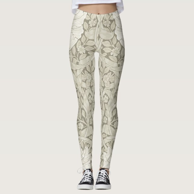 Pimpernel Ivory, William Morris Leggings (Front)