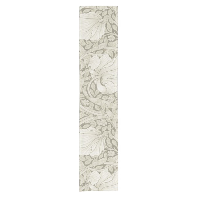 Pimpernel Ivory, William Morris Short Table Runner (Front)