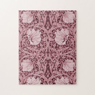 Pimpernel Maroon, William Morris Jigsaw Puzzle