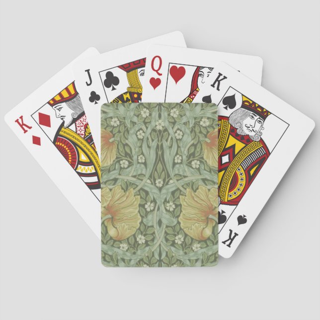 Pimpernel Pattern (by William Morris) Playing Cards (Back)
